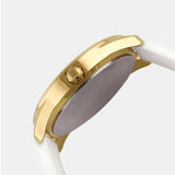 Buy Shop Guess G-Twist Gold Dial White Rubber Strap Watch for Women - W0911L7 USA Online