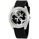Buy Shop Guess G-Twist Quartz Black Dial Black Silicone Strap Watch For Men - W0911L8 USA Online