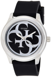 Buy Shop Guess G-Twist Quartz Black Dial Black Silicone Strap Watch For Men - W0911L8 USA Online