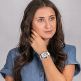 Buy Shop Guess G Twist Quartz White Dial White Silicone Strap Watch For Women - W0911L1 USA Online