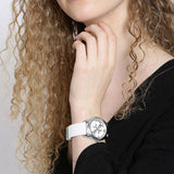 Buy Shop Guess G Twist Quartz White Dial White Silicone Strap Watch For Women - W0911L1 USA Online