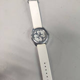 Buy Shop Guess G Twist Quartz White Dial White Silicone Strap Watch For Women - W0911L1 USA Online