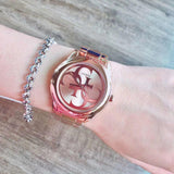 Buy Shop Guess G-Twist Rose Gold Dial Rose Gold Steel Strap Watch for Women - W1082L3 USA Online