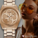 Buy Shop Guess G-Twist Rose Gold Dial Rose Gold Steel Strap Watch for Women - W1082L3 USA Online