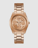 Buy Shop Guess G-Twist Rose Gold Dial Rose Gold Steel Strap Watch for Women - W1082L3 USA Online