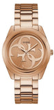 Buy Shop Guess G-Twist Rose Gold Dial Rose Gold Steel Strap Watch for Women - W1082L3 USA Online