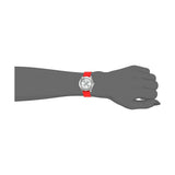 Buy Shop Guess G-Twist Silver Dial Red Rubber Strap Watch for Women - W0911L9 USA Online