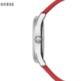 Buy Shop Guess G-Twist Silver Dial Red Rubber Strap Watch for Women - W0911L9 USA Online