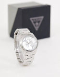 Buy Shop Guess G-Twist Silver Dial Silver Steel Strap Watch for Women - W1082L1 USA Online