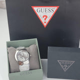 Buy Shop Guess G-Twist Silver Dial Silver Steel Strap Watch for Women - W1082L1 USA Online