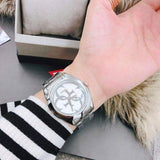 Buy Shop Guess G-Twist Silver Dial Silver Steel Strap Watch for Women - W1082L1 USA Online