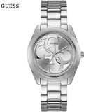 Buy Shop Guess G-Twist Silver Dial Silver Steel Strap Watch for Women - W1082L1 USA Online