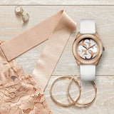Buy Shop Guess G Twist White & Gold Dial White Silicone Strap Watch For Women - W0911L5 USA Online