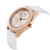 Buy Shop Guess G Twist White & Gold Dial White Silicone Strap Watch For Women - W0911L5 USA Online