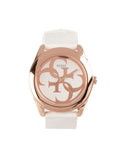 Buy Shop Guess G Twist White & Gold Dial White Silicone Strap Watch For Women - W0911L5 USA Online