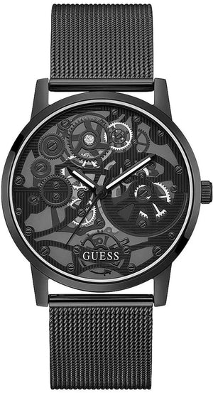 Buy Shop Guess Gadget Black Dial Black Mesh Bracelet Watch for Men - GW0538G3 USA Online