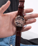 Buy Shop Guess Gadget Brown Dial Brown Leather Strap Watch for Men - GW0570G2 USA Online