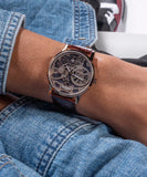 Buy Shop Guess Gadget Brown Dial Brown Leather Strap Watch for Men - GW0570G2 USA Online