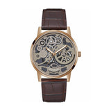 Buy Shop Guess Gadget Brown Dial Brown Leather Strap Watch for Men - GW0570G2 USA Online