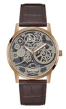 Buy Shop Guess Gadget Brown Dial Brown Leather Strap Watch for Men - GW0570G2 USA Online