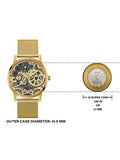 Buy Shop Guess Gadget Gold Dial Gold Mesh Bracelet Watch for Men - GW0538G2 USA Online
