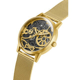 Buy Shop Guess Gadget Gold Dial Gold Mesh Bracelet Watch for Men - GW0538G2 USA Online