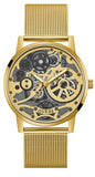 Buy Shop Guess Gadget Gold Dial Gold Mesh Bracelet Watch for Men - GW0538G2 USA Online