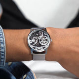 Buy Shop Guess Gadget Silver Dial Silver Mesh Bracelet Watch for Men - GW0538G1 USA Online