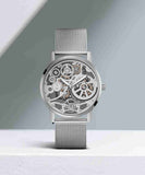 Buy Shop Guess Gadget Silver Dial Silver Mesh Bracelet Watch for Men - GW0538G1 USA Online