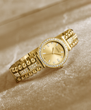 Buy Shop Guess Gala Diamonds Gold Dial Gold Steel Strap Watch for Women - GW0401L2 USA Online