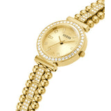 Buy Shop Guess Gala Diamonds Gold Dial Gold Steel Strap Watch for Women - GW0401L2 USA Online