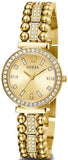Buy Shop Guess Gala Diamonds Gold Dial Gold Steel Strap Watch for Women - GW0401L2 USA Online