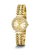 Buy Shop Guess Gala Diamonds Gold Dial Gold Steel Strap Watch for Women - GW0401L2 USA Online