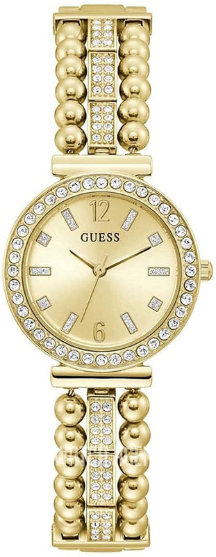 Buy Shop Guess Gala Diamonds Gold Dial Gold Steel Strap Watch for Women - GW0401L2 USA Online