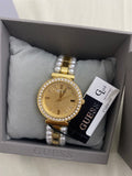 Buy Shop Guess Gala Diamonds Gold Dial Two Tone Steel Strap Watch for Women - GW0531L2 USA Online