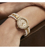 Buy Shop Guess Gala Diamonds Gold Dial Two Tone Steel Strap Watch for Women - GW0531L2 USA Online