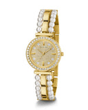 Buy Shop Guess Gala Diamonds Gold Dial Two Tone Steel Strap Watch for Women - GW0531L2 USA Online