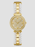 Buy Shop Guess Gala Diamonds Gold Dial Two Tone Steel Strap Watch for Women - GW0531L2 USA Online