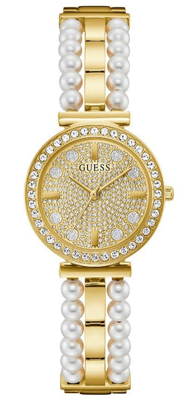 Buy Shop Guess Gala Diamonds Gold Dial Two Tone Steel Strap Watch for Women - GW0531L2 USA Online