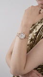 Buy Shop Guess Gala Diamonds Silver Dial Gold Steel Strap Watch for Women - GW0401L3 USA Online