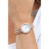 Buy Shop Guess Gala Diamonds Silver Dial Gold Steel Strap Watch for Women - GW0401L3 USA Online