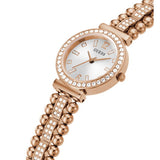 Buy Shop Guess Gala Diamonds Silver Dial Gold Steel Strap Watch for Women - GW0401L3 USA Online