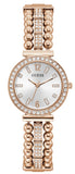 Buy Shop Guess Gala Diamonds Silver Dial Gold Steel Strap Watch for Women - GW0401L3 USA Online