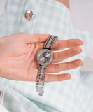 Buy Shop Guess Gala Diamonds Silver Dial Silver Steel Strap Watch for Women - GW0401L1 USA Online