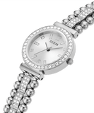 Buy Shop Guess Gala Diamonds Silver Dial Silver Steel Strap Watch for Women - GW0401L1 USA Online