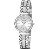Buy Shop Guess Gala Diamonds Silver Dial Silver Steel Strap Watch for Women - GW0401L1 USA Online