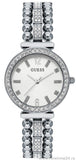 Buy Shop Guess Gala Diamonds Silver Dial Silver Steel Strap Watch for Women - GW0401L1 USA Online