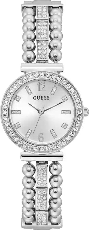 Buy Shop Guess Gala Diamonds Silver Dial Silver Steel Strap Watch for Women - GW0401L1 USA Online