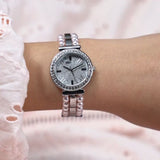 Buy Shop Guess Gala Diamonds Silver Dial Two Tone Steel Strap Watch for Women - GW0531L1 USA Online