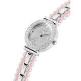 Buy Shop Guess Gala Diamonds Silver Dial Two Tone Steel Strap Watch for Women - GW0531L1 USA Online